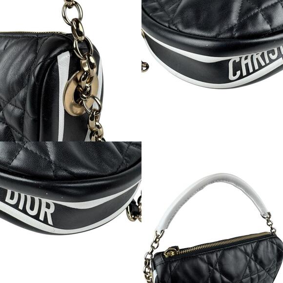 CHRISTIAN DIOR Black Leather Shoulder Bag - Picture 4 of 5